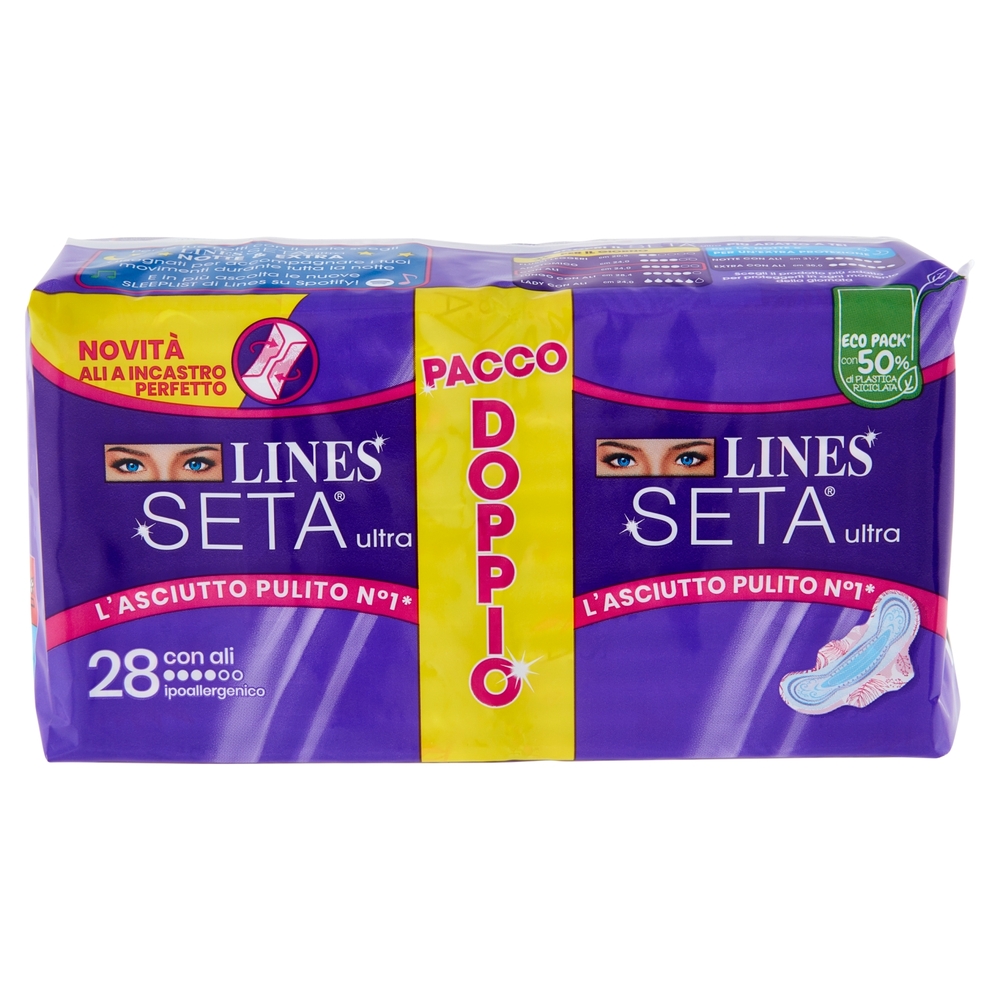 Lines Seta ultra con ali 28 pz